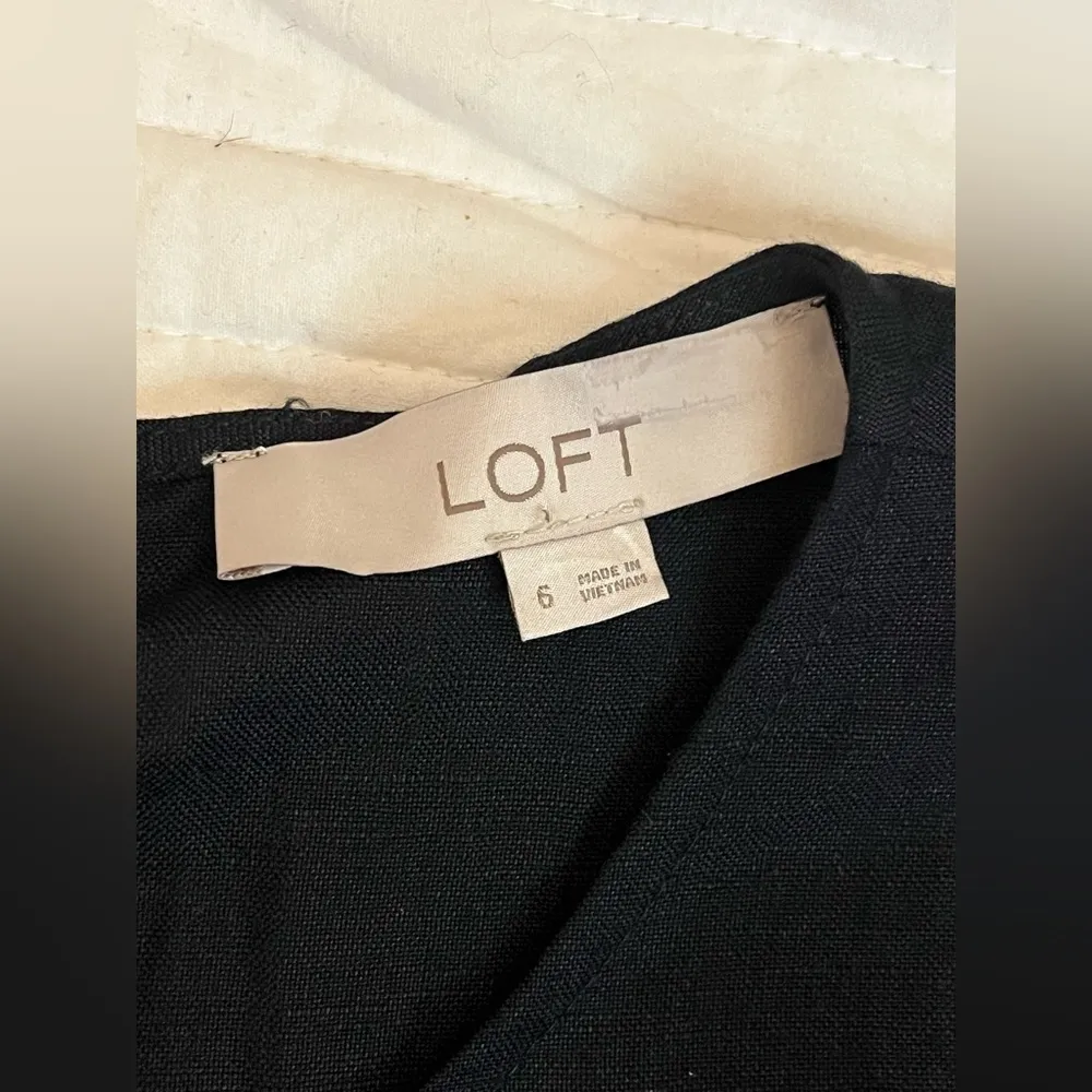 LOFT Linen Blend Belted Sleeveless Jumpsuit NWOT - Image 5