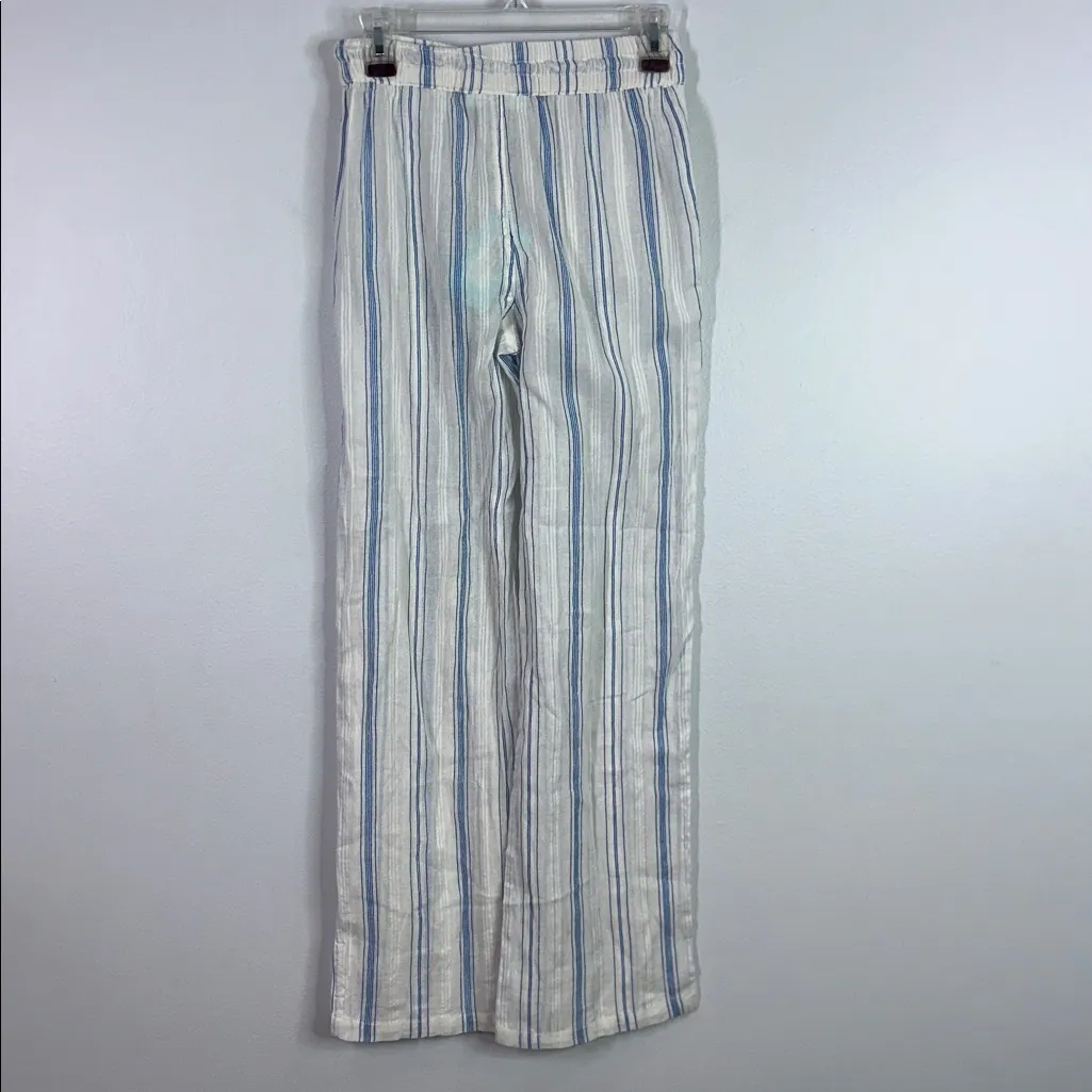 Melissa Odabash blue striped Krissy pants size small - Image 3