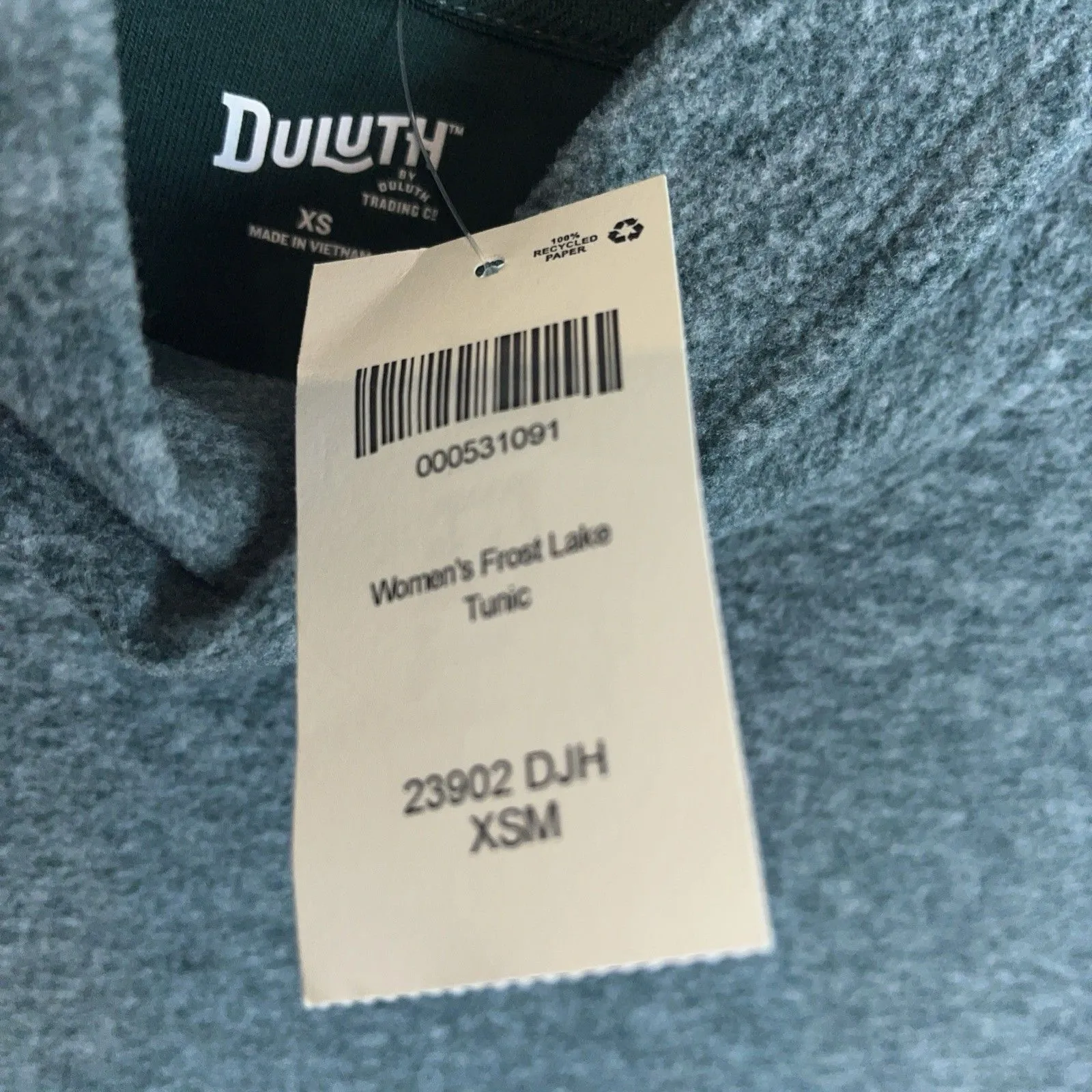 Duluth Trading Women’s NWT Cozy Casual Heritage Frost Lake Tunic Size XS - Image 3