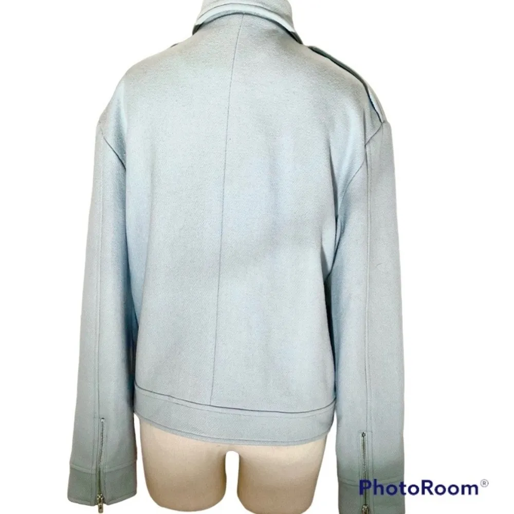 NWT LUCY PARIS WOOL MOTO JACKET size L - Image 3