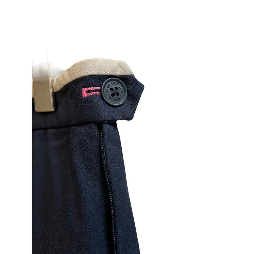 Brooks Brothers Pro Sport Navy Blue Pleated Mini Skirt Size 8/M - Image 3