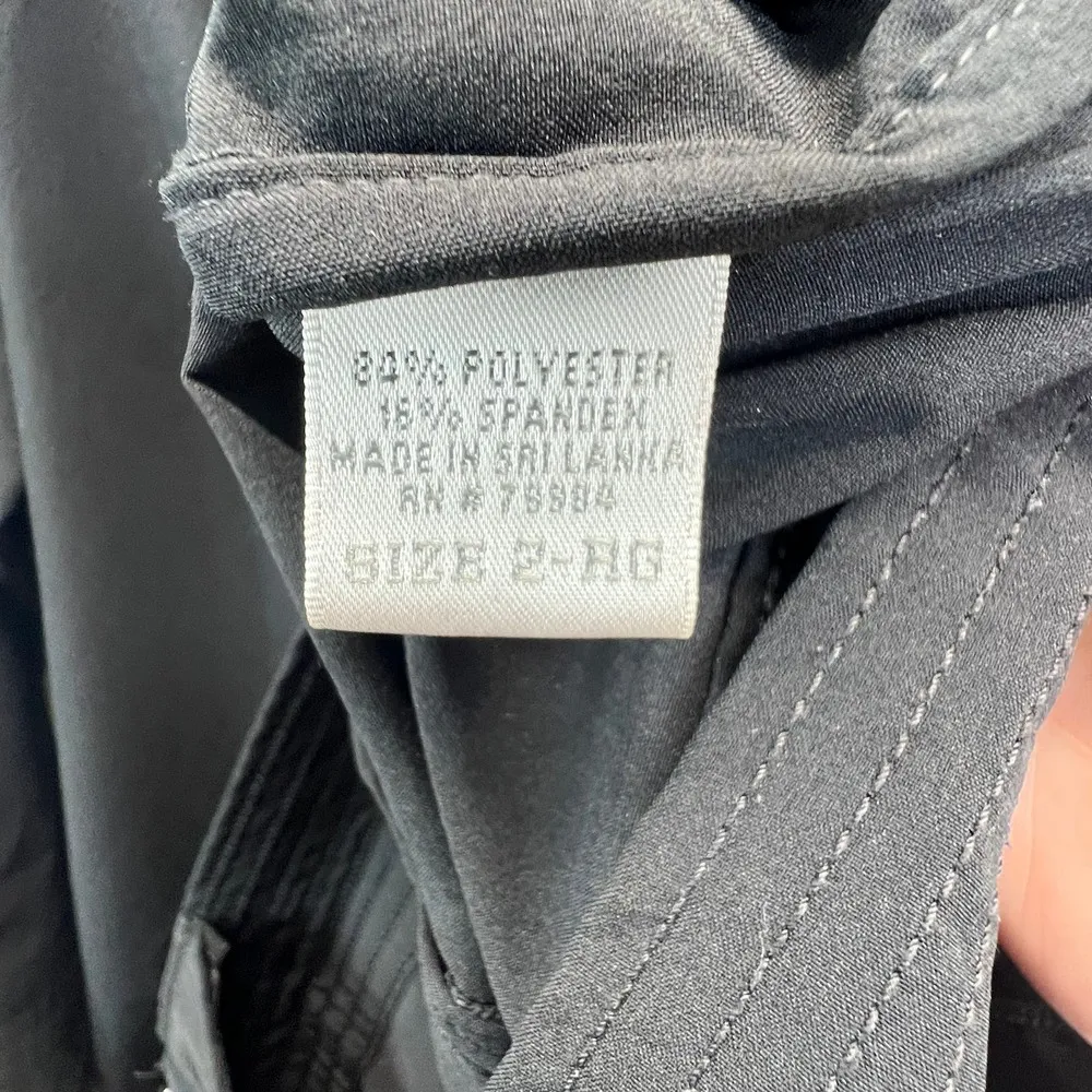 Zenergy by Chico's Zip Jacket Black Size Med Size 2 Lightweight Full Zip Hood - Image 9