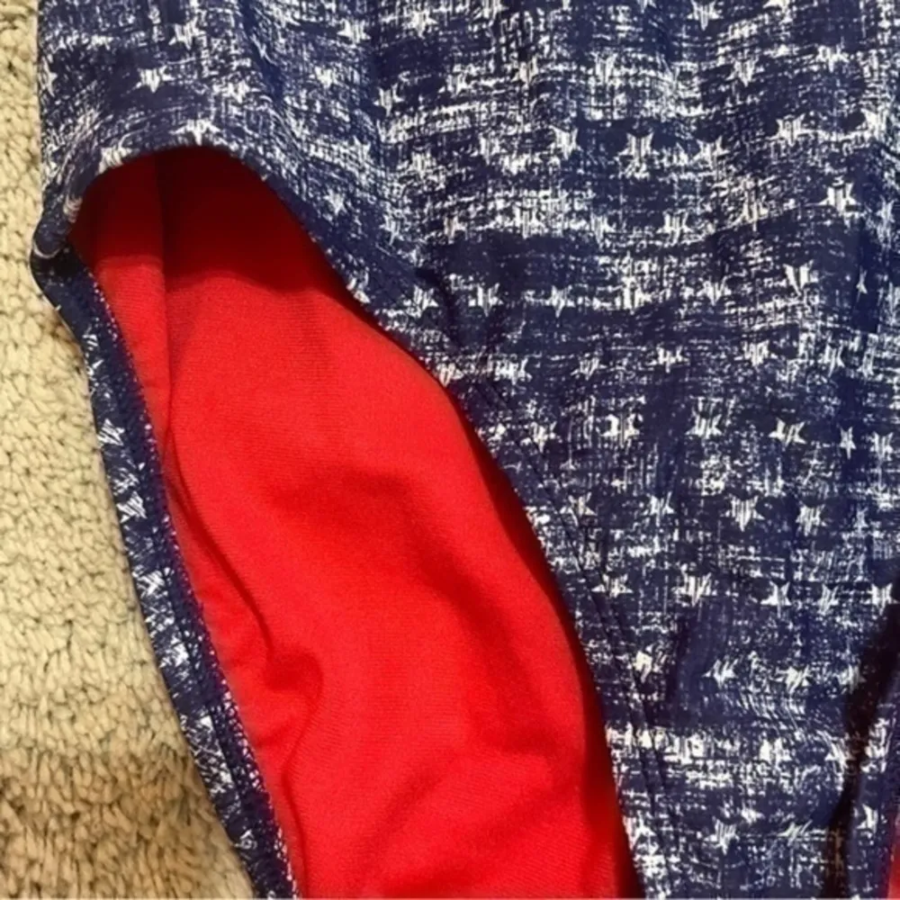 Mossimo Red White and Blue Stars and Stripes swimsuit size small - Image 2
