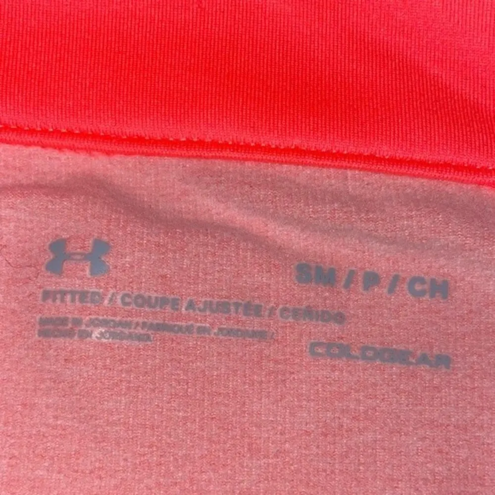 NWT Under Armour Women’s ColdGear 1/2 Zip Training Top Pink Size SMALL Thumbhole - Image 7