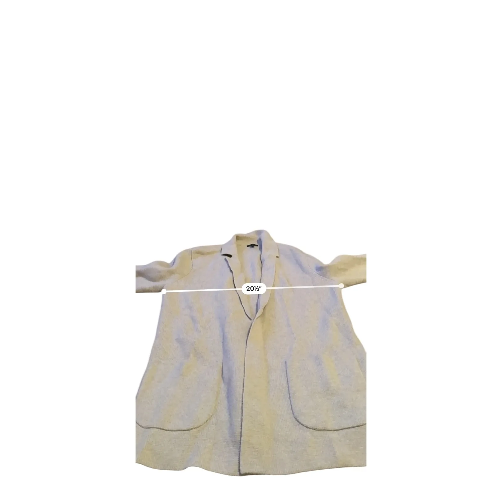 Talbots  Wool‎ Blend Blazer Women's Medium Beige Knit Office Casual Layered - Image 3