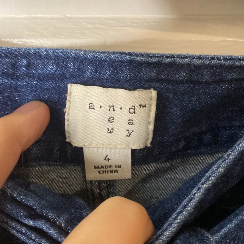 A New Day  Jean high waisted tie button up skirt - Image 6