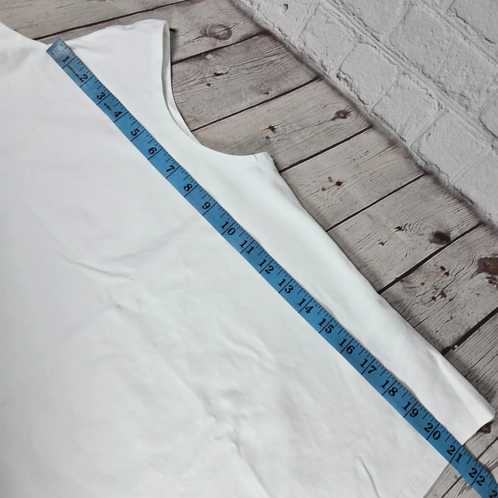 J. Crew‎ Fitted mockneck tank top in stretch cotton blend White S BY373 - Image 8