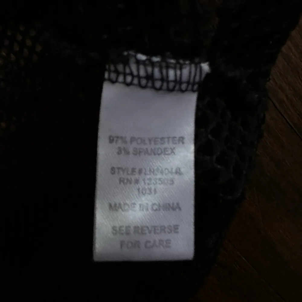 Mesh hooded long sleeve crop top Black Size L - Image 3