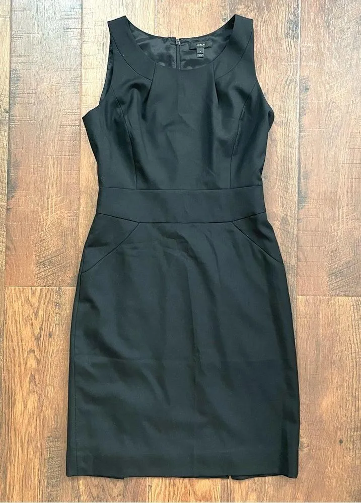 J. CREW black sheath dress, size 6 - Image 2