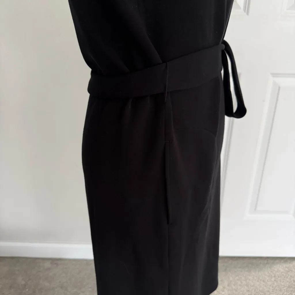 Spanx AirEssentials Sleeveless Tie-Waist Tank Dress in Very Black size Small - Image 8