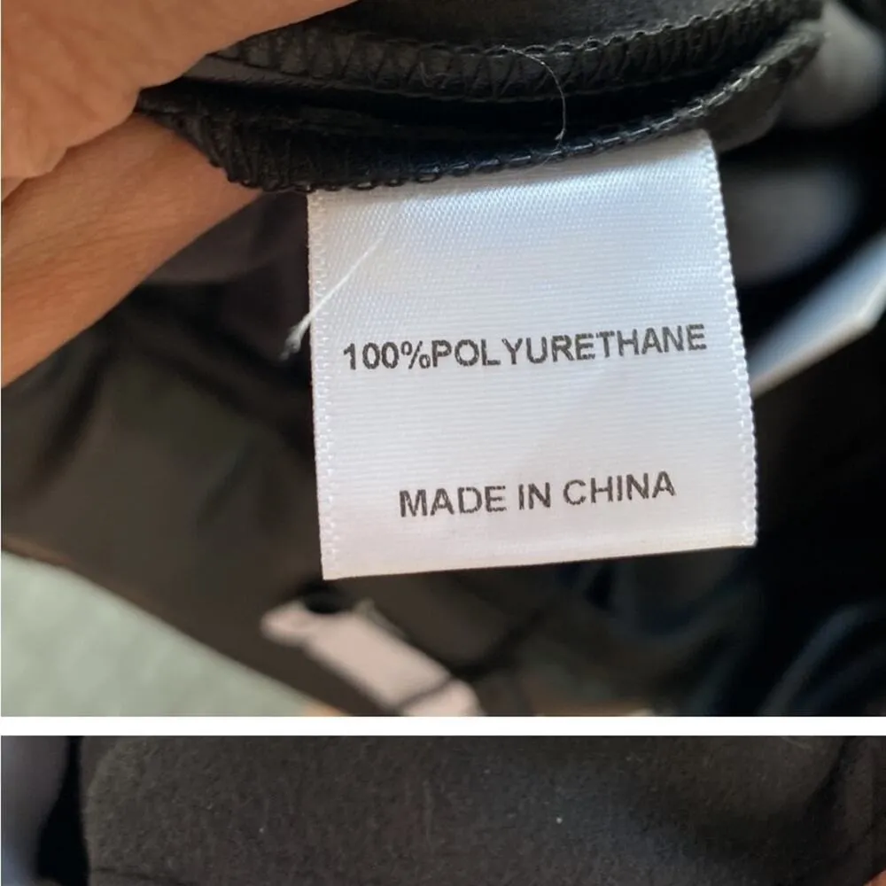 boa. High waisted wide leg faux leather vegan black pant concert date night girl - Image 8