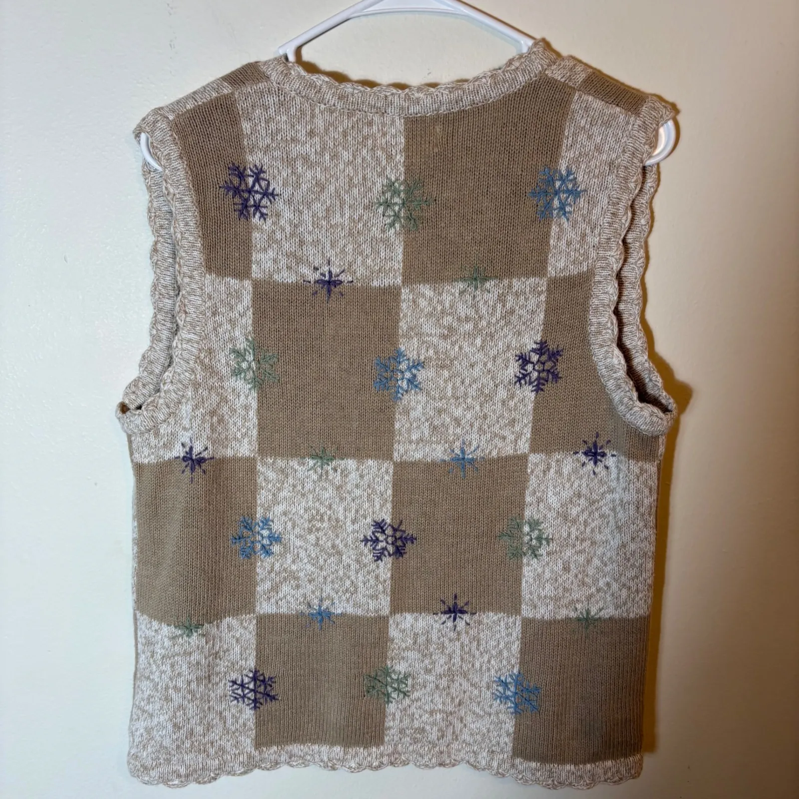 Vintage 2003 Christopher & Banks Hand-Embroidered Sweater Vest Size Medium - Image 7