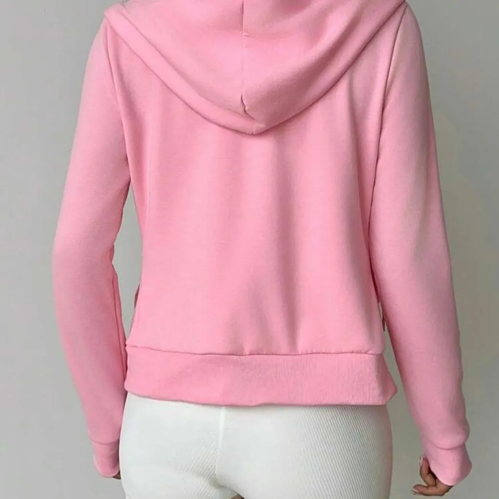 Pink Teddy Jacket for Women Size M - Image 5