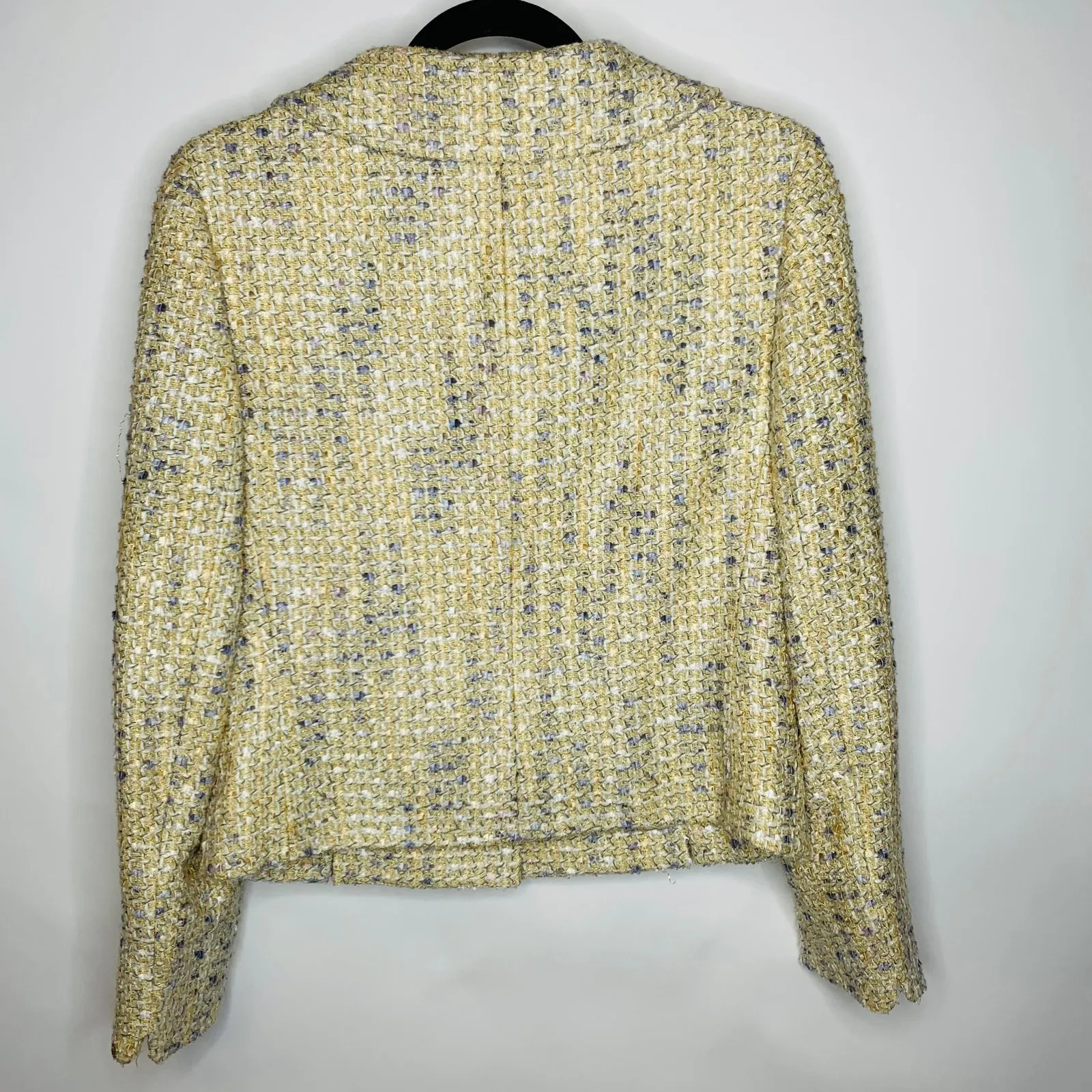 Casual Corner Gold Boucle Blazer Jacket Sz 6 Lady Jacket - Image 6