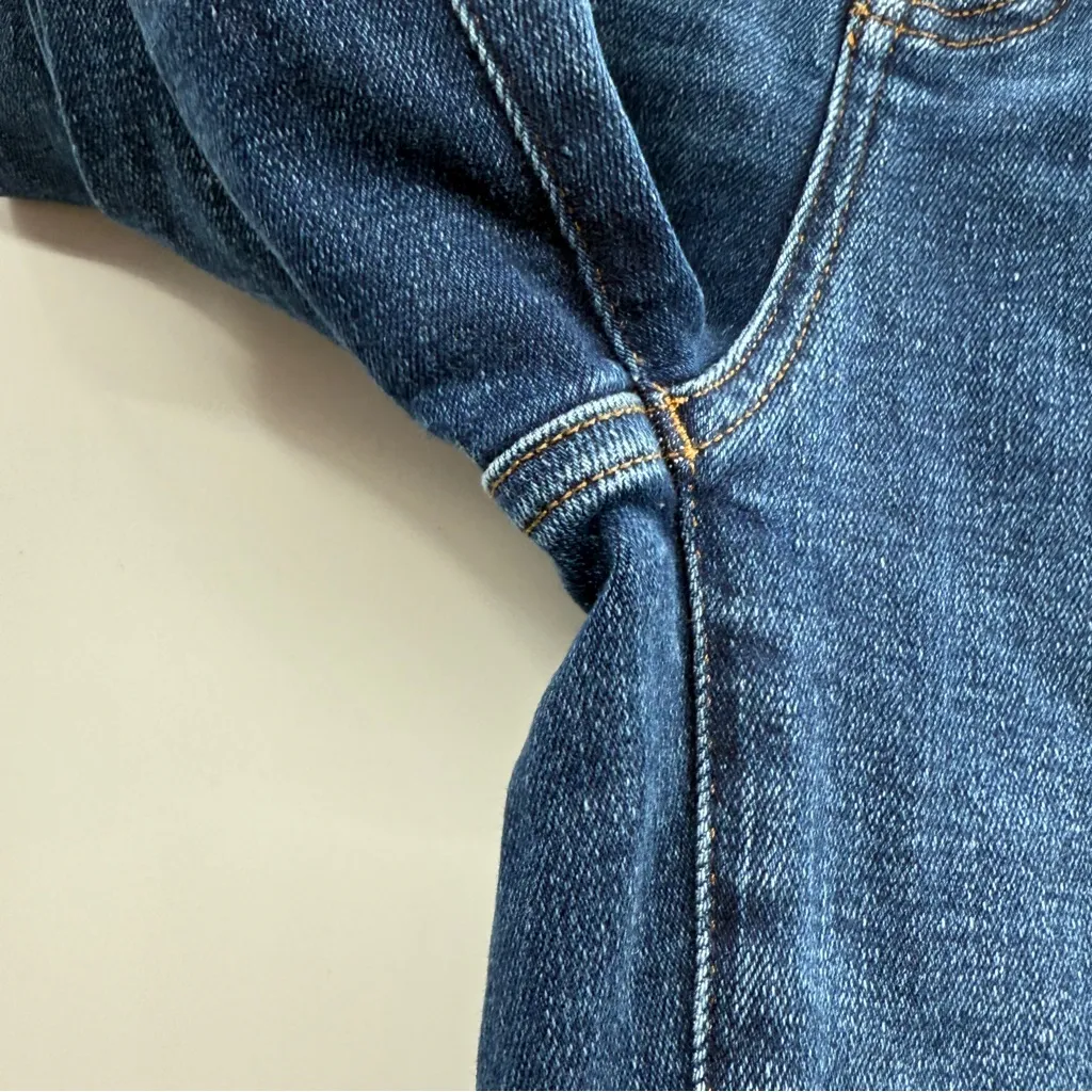 Madewell Jeans‎ Women's Size 26 High Rise Slim Straight Pendleton Wash Stovepipe - Image 7