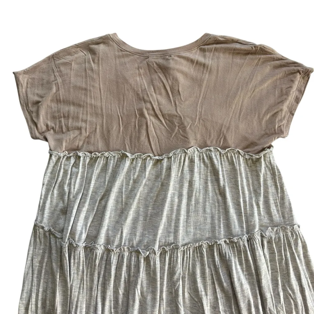 Anthropologie Saturday Sunday Bobbie Tiered Midi
Jersey Dress In Beige Size XS - Image 10