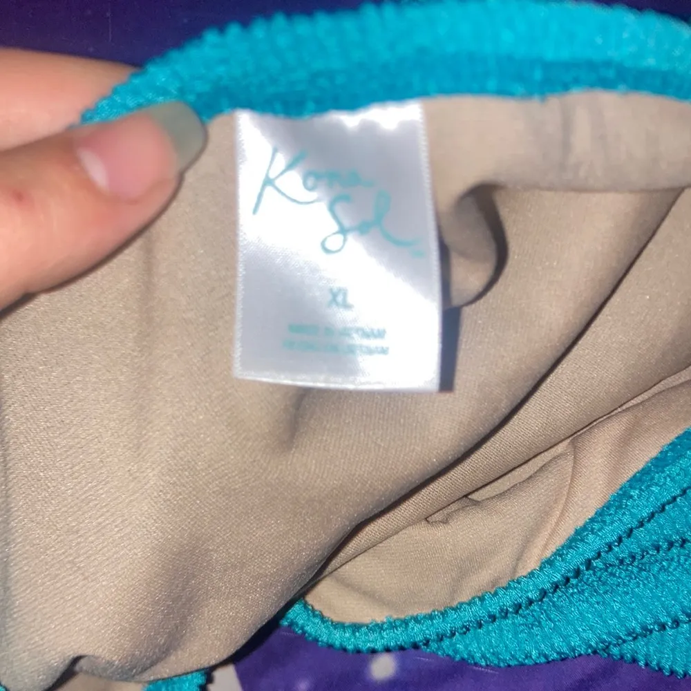 Kona Sol New Blue Bikini Bottom Size XL - Image 4