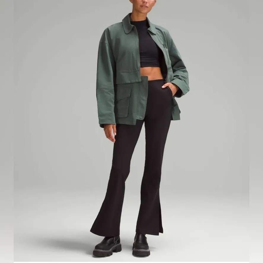 Rare Lululemon Glyde 2-in-1 Adaptable Jacket Coat Dark Forest Size M NWOT - Image 6