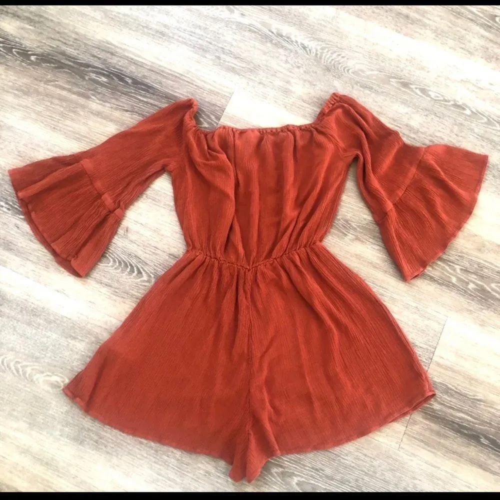 Topshop orange romper - Image 5