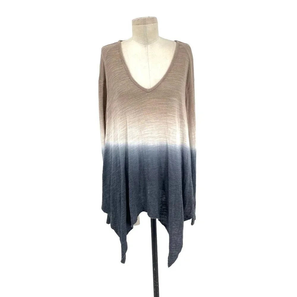 Young Fabulous & Broke Gabby Asymmetrical Tie Dye Sweater Size Medium‎ - Image 3