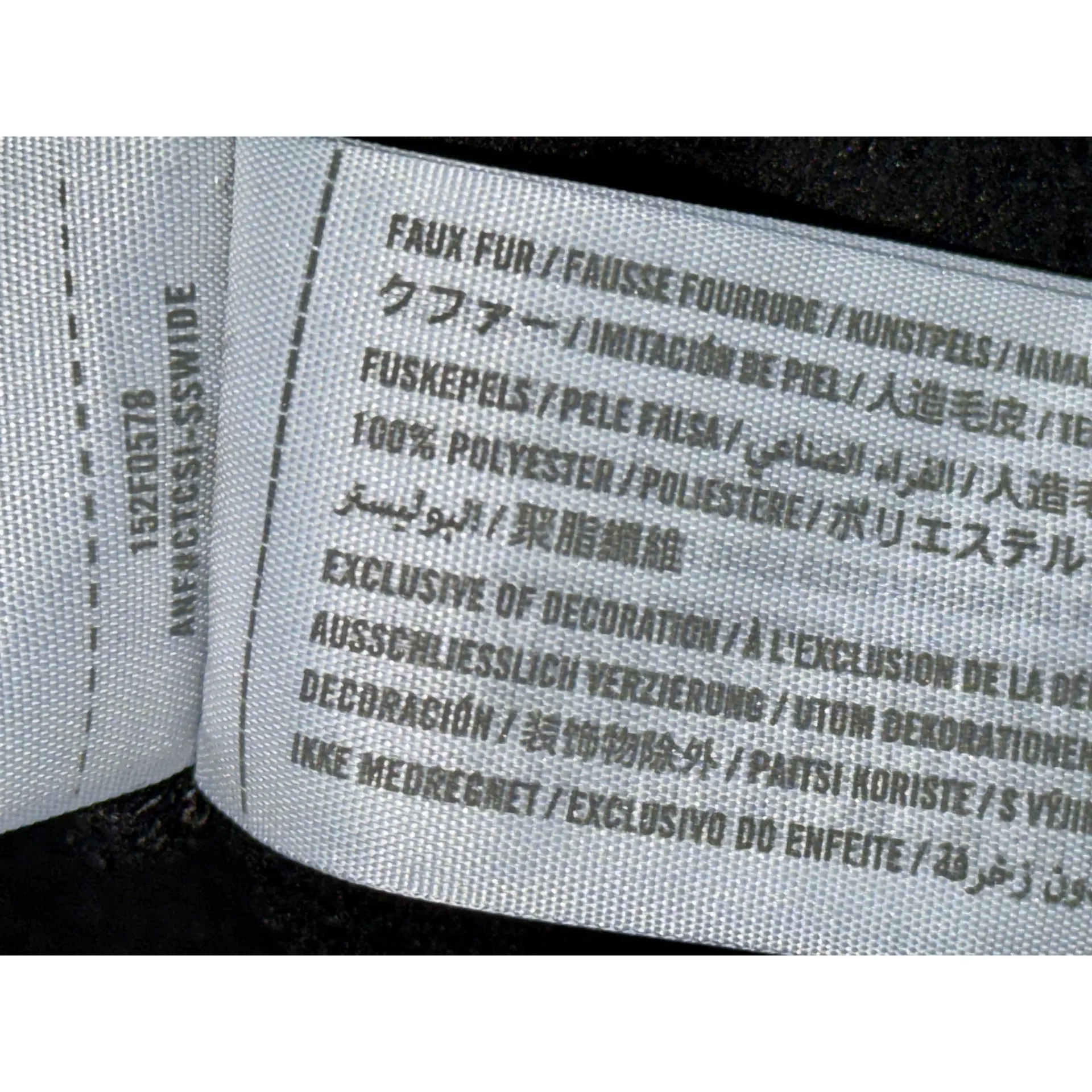 Abercrombie & Fitch Soft AF Sherpa Black Fleece Pullover Crewneck Sweater Size S - Image 4