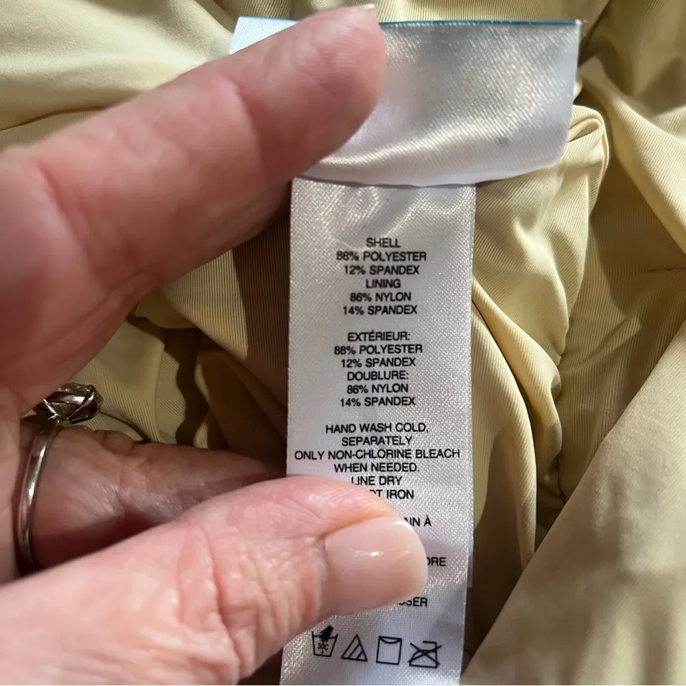 ModCloth Swimsuit Women’s Medium Teal Floral One Piece Bethany Halter Retro - Image 12