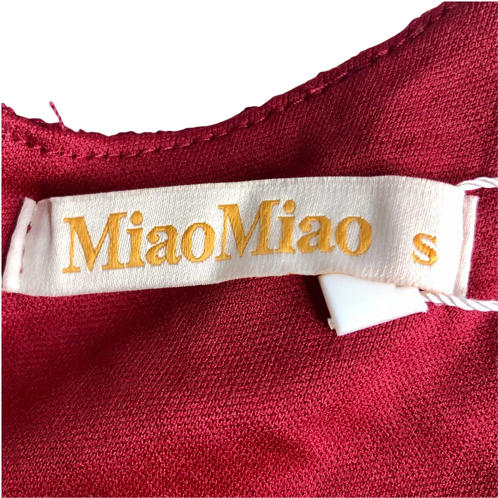 MiaoMiao Wine Lace Overlay Pencil Dress - Image 8