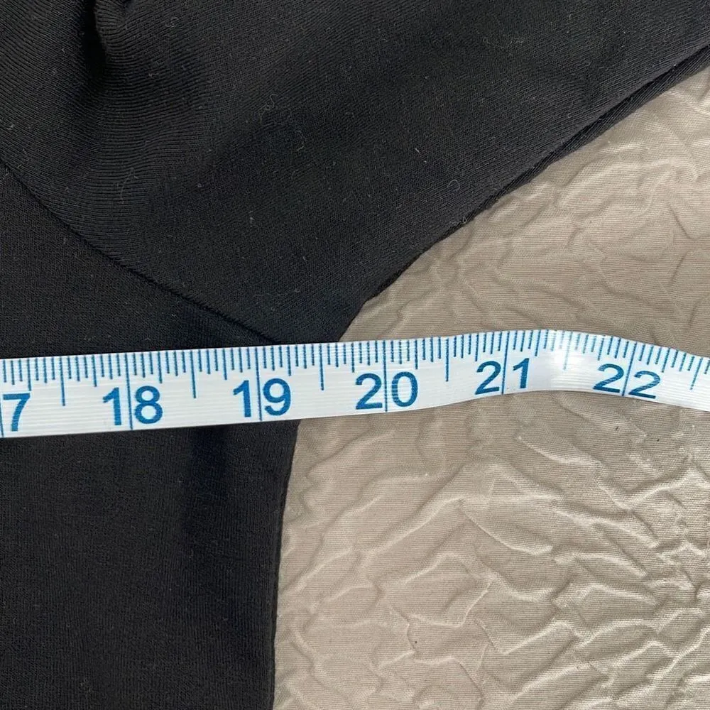 Thread & Supply Womens Henley Shirt Top Long Sleeve 3 Button Stretch Black Small - Image 7