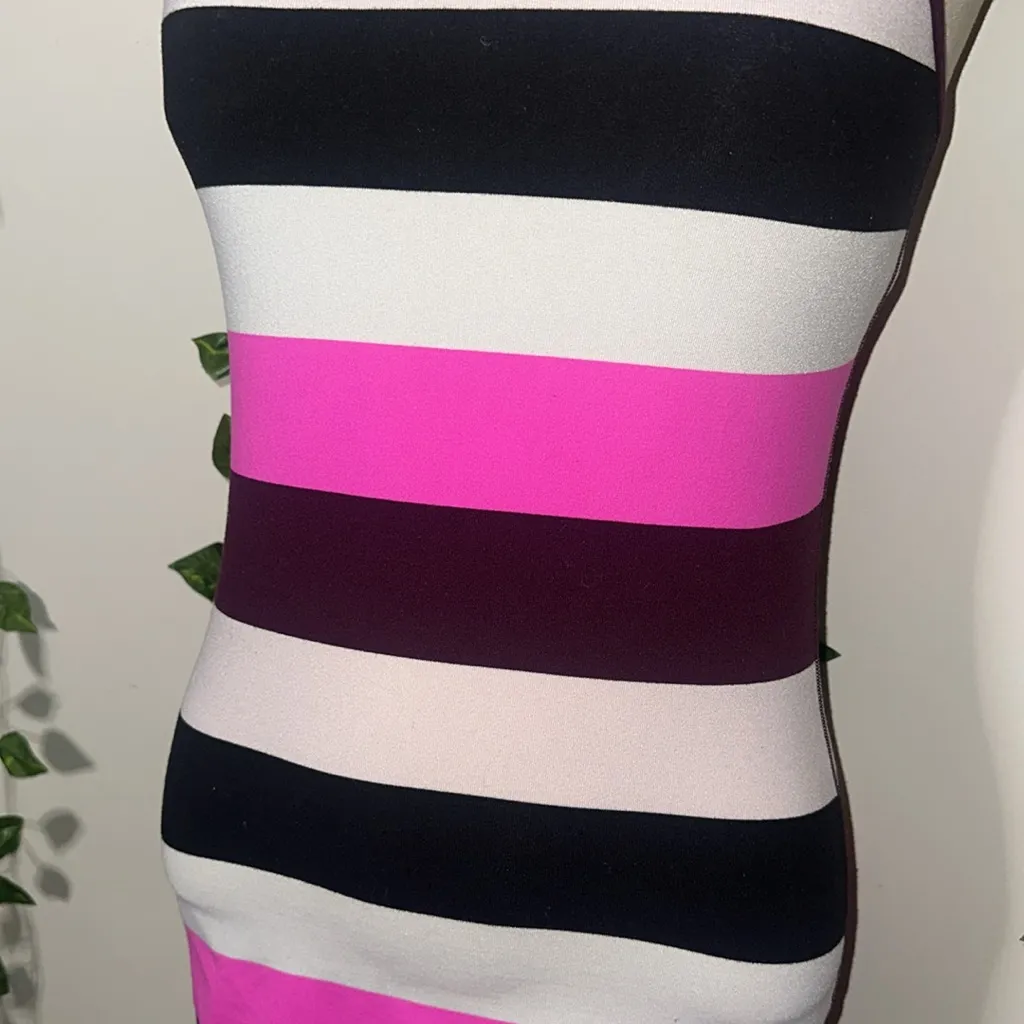 Lululemon Striped Racerback Tank Top Built In Bra Padded - Image 2