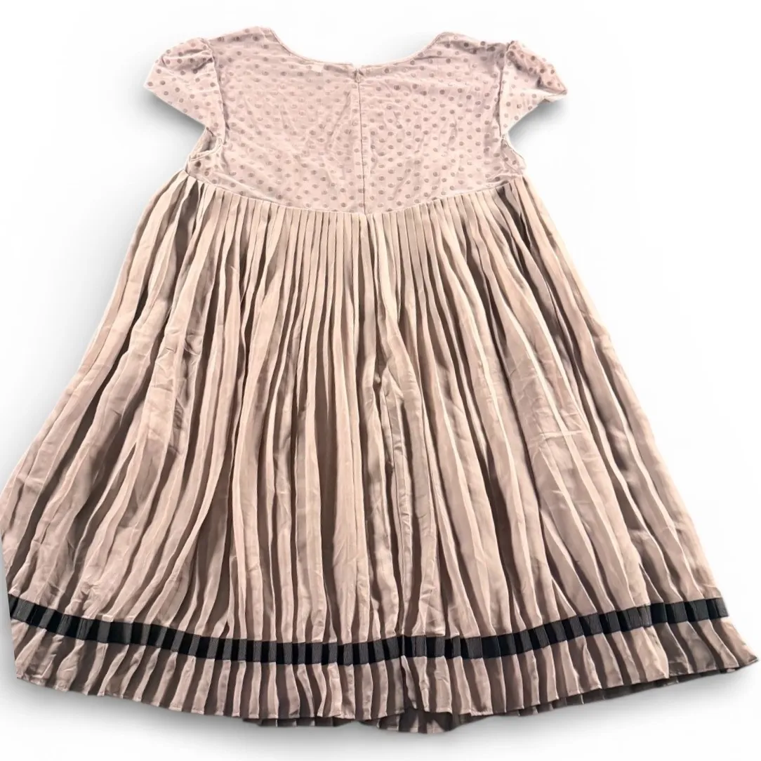 Victoria's Secret Pink Polka Dot Pleated Dress Short Sleeve Ruffle Trim Size S - Image 4