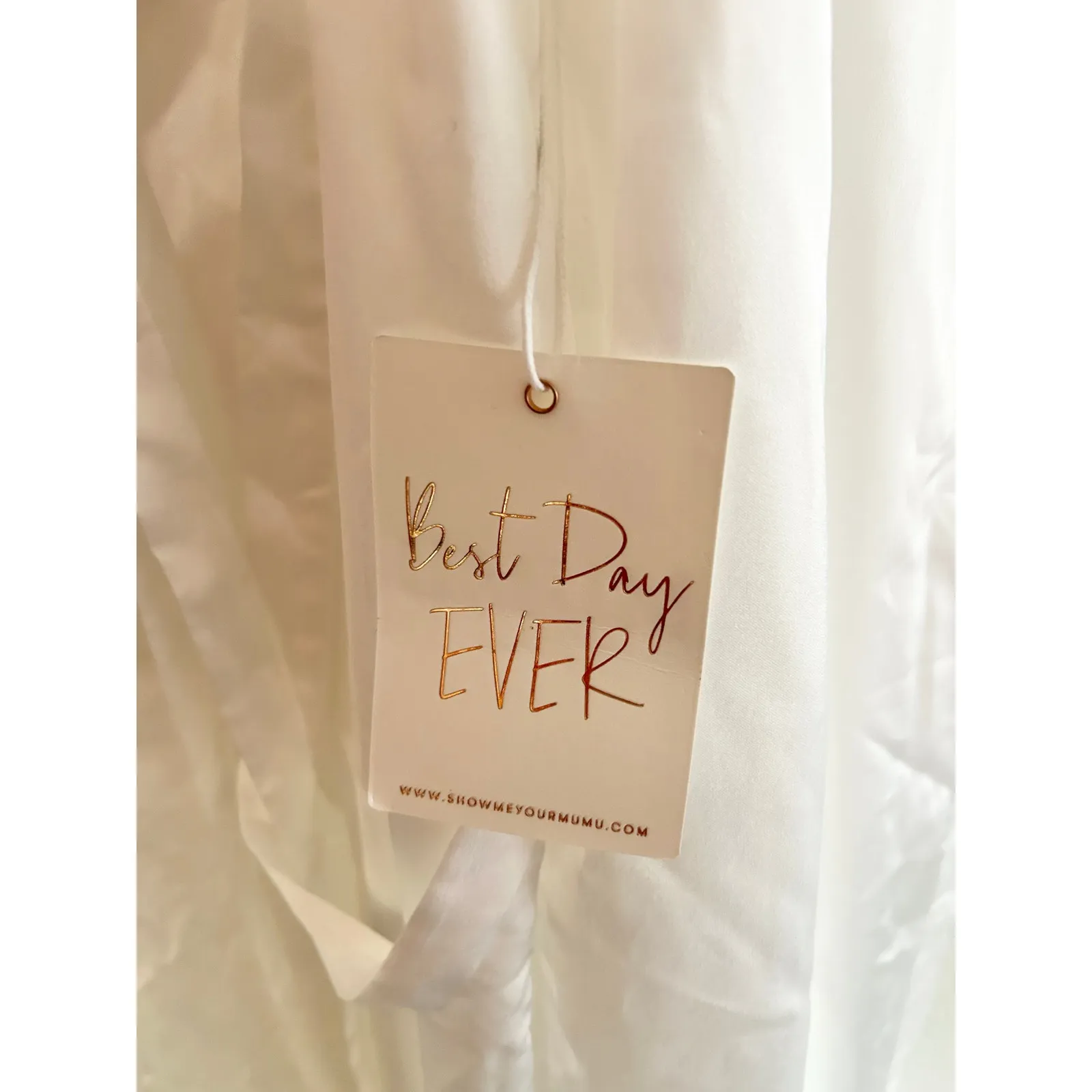 Show Me Your Mumu Clarissa Corset Dress in Ivory Luxe Satin XXL NWT - Image 7