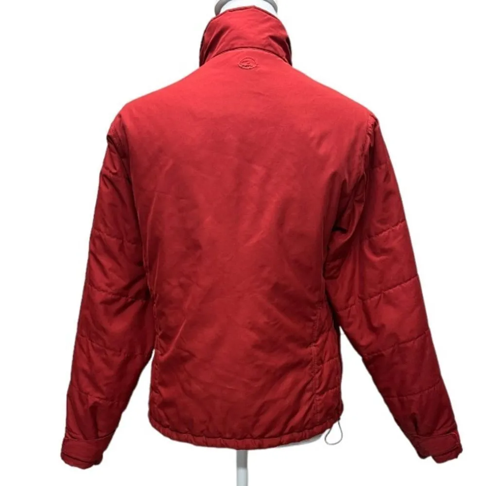 Kavu Red Puffer Jacket Wind Resistent‎ Microfiber Polyester Winter Coat Size M - Image 4