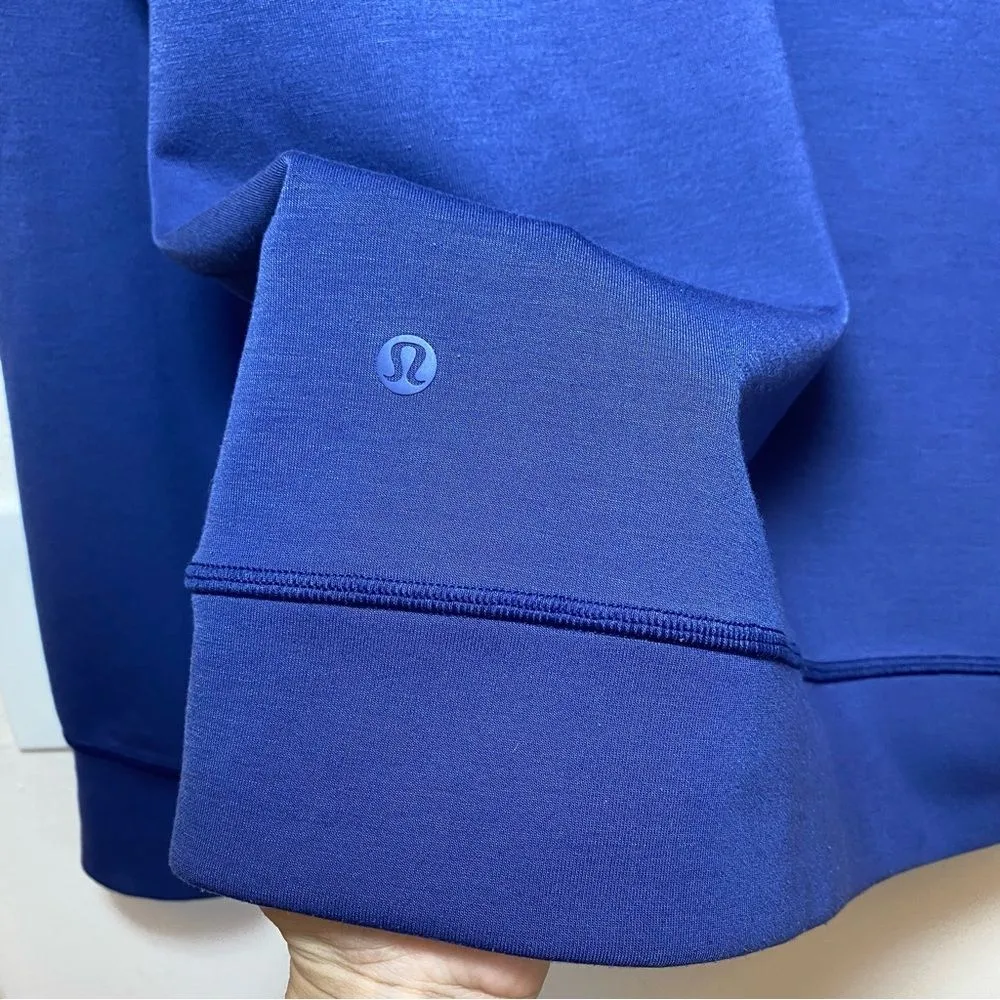 LULULEMON City Sleek Everyday Casual Hoodie in Gatsby Blue Sz 4 Small - Image 10
