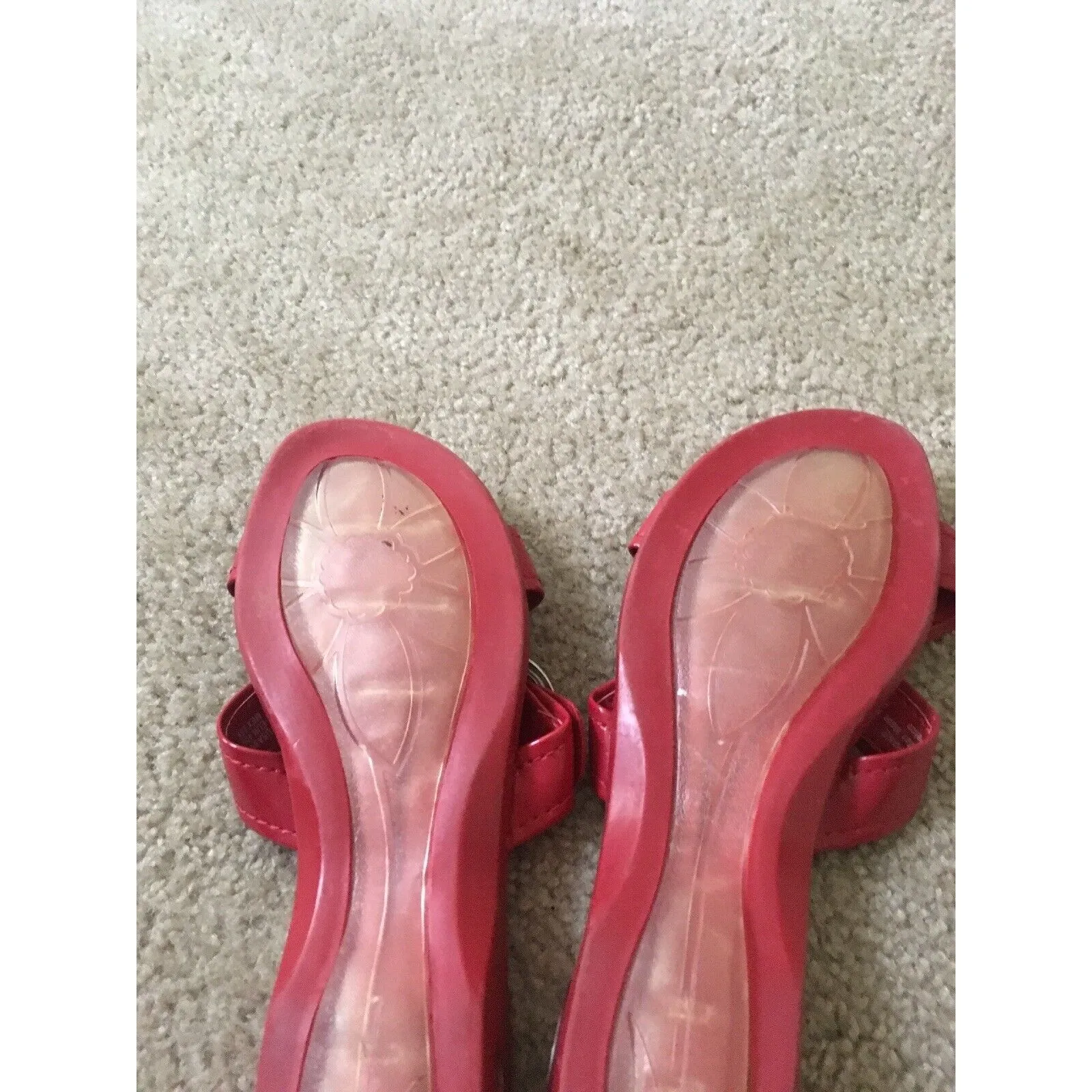 George Women's Red Slides Sandals Slip On Slides Shoes Size 8.5 - Image 7