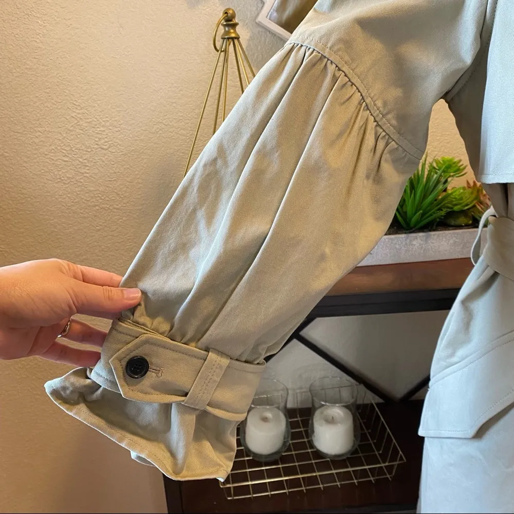 Joie Alwena Trench Coat in Khaki Size XL NWT - Image 7