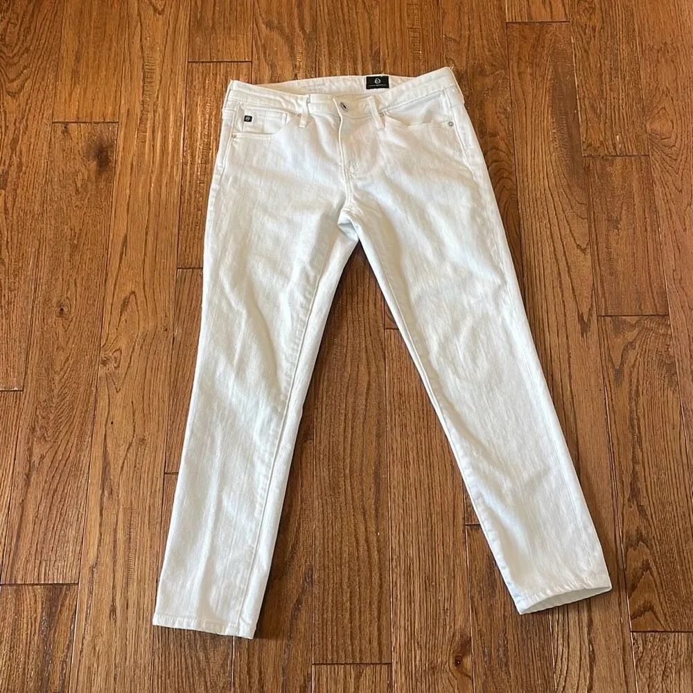 AG Adriano Goldshmied the stilt cigarette crop white jeans 26 - Image 12