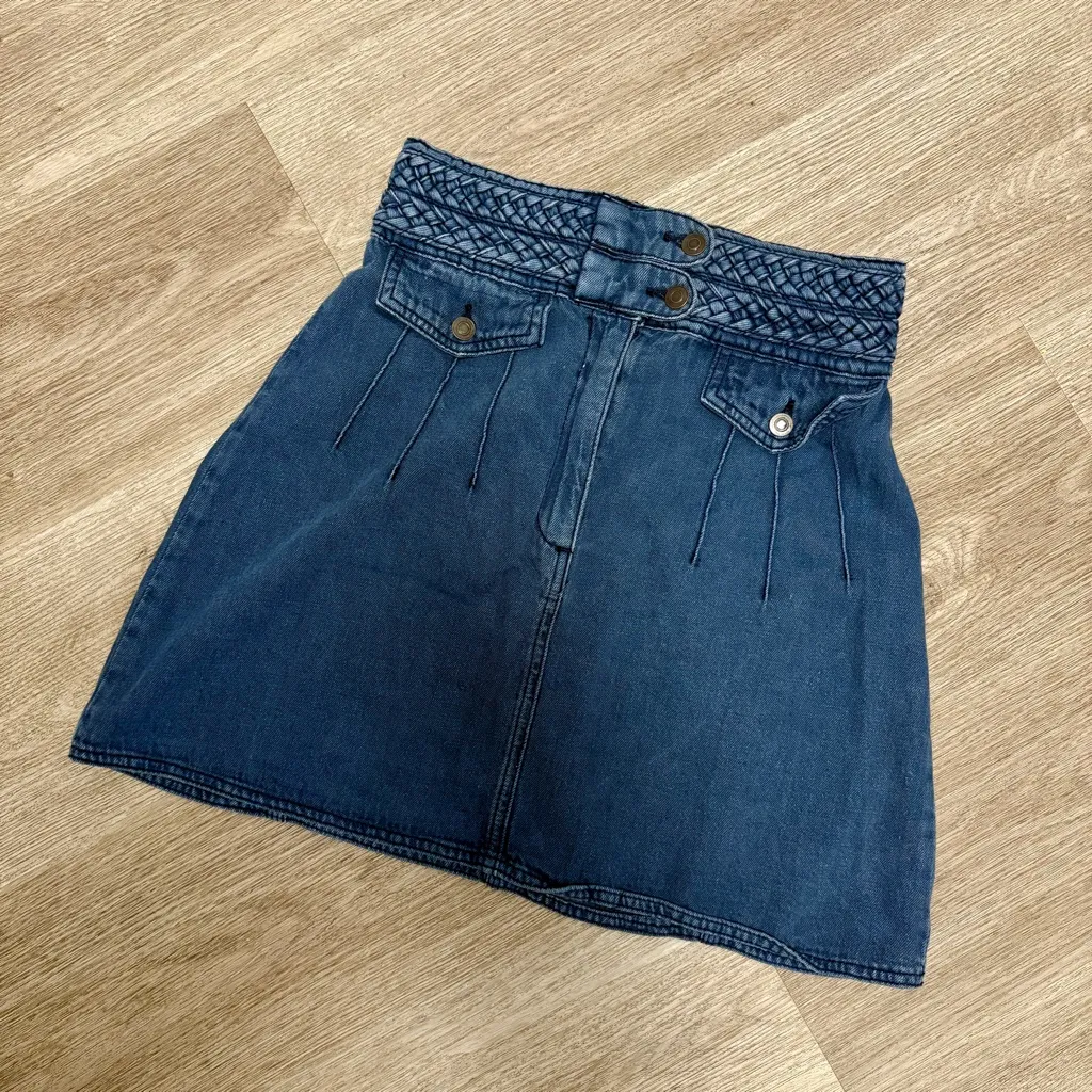 Free People Braided Baby Mini Skirt - Image 2