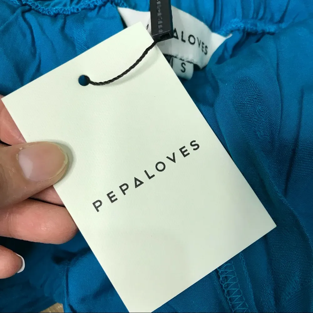 Pepaloves Blue Starfish Wide Leg Crop Pants Modcloth A Starfish is Born - Image 8