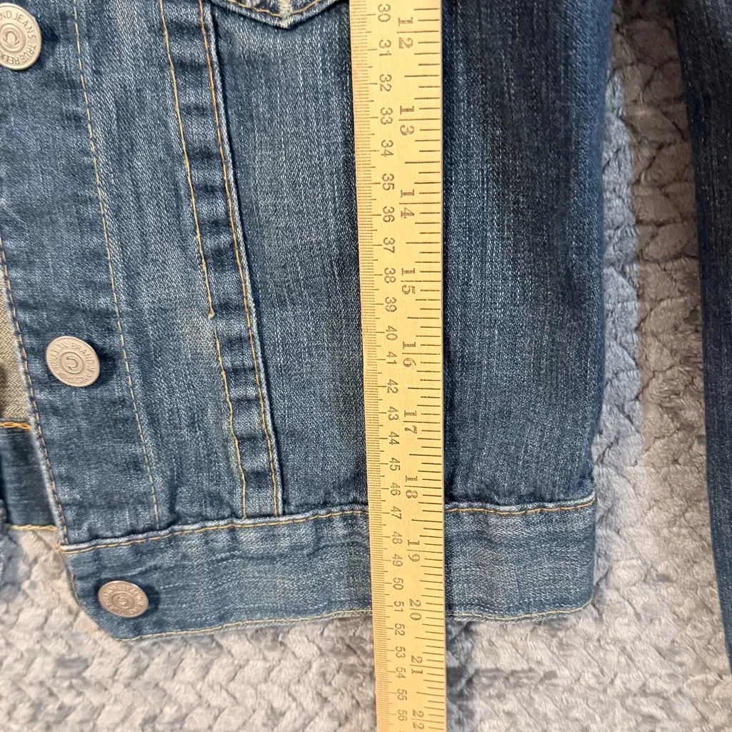 True Religion  “Jimmy” distressed denim jacket size large - Image 13