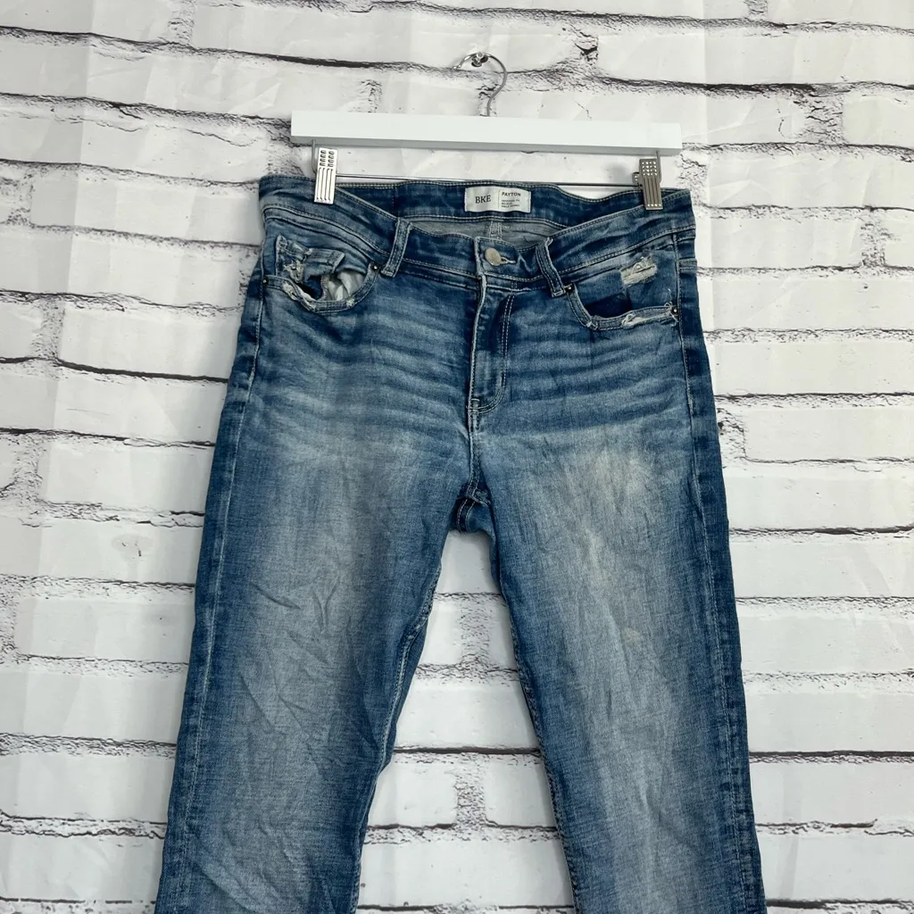 Y2K BKE Payton Mid-Rise Ankle Skinny Jeans Women’s 28x27 Medium Wash Denim - Image 6