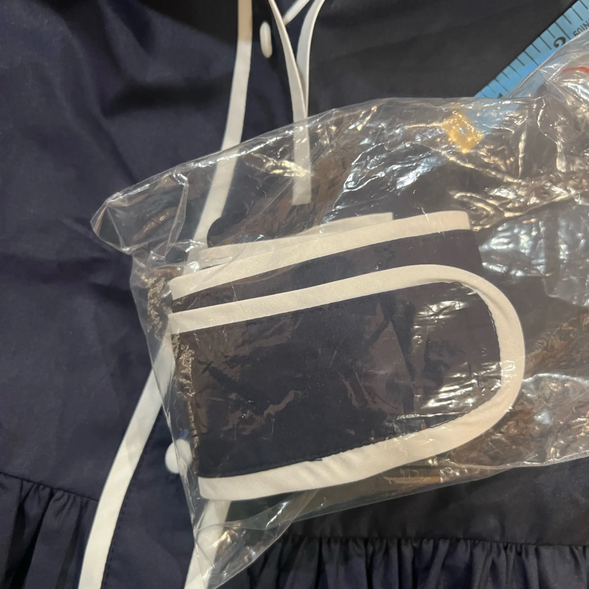 COMMENSE Contrast Trim Belted Pleated Shirt Dress COLOR - Image 9