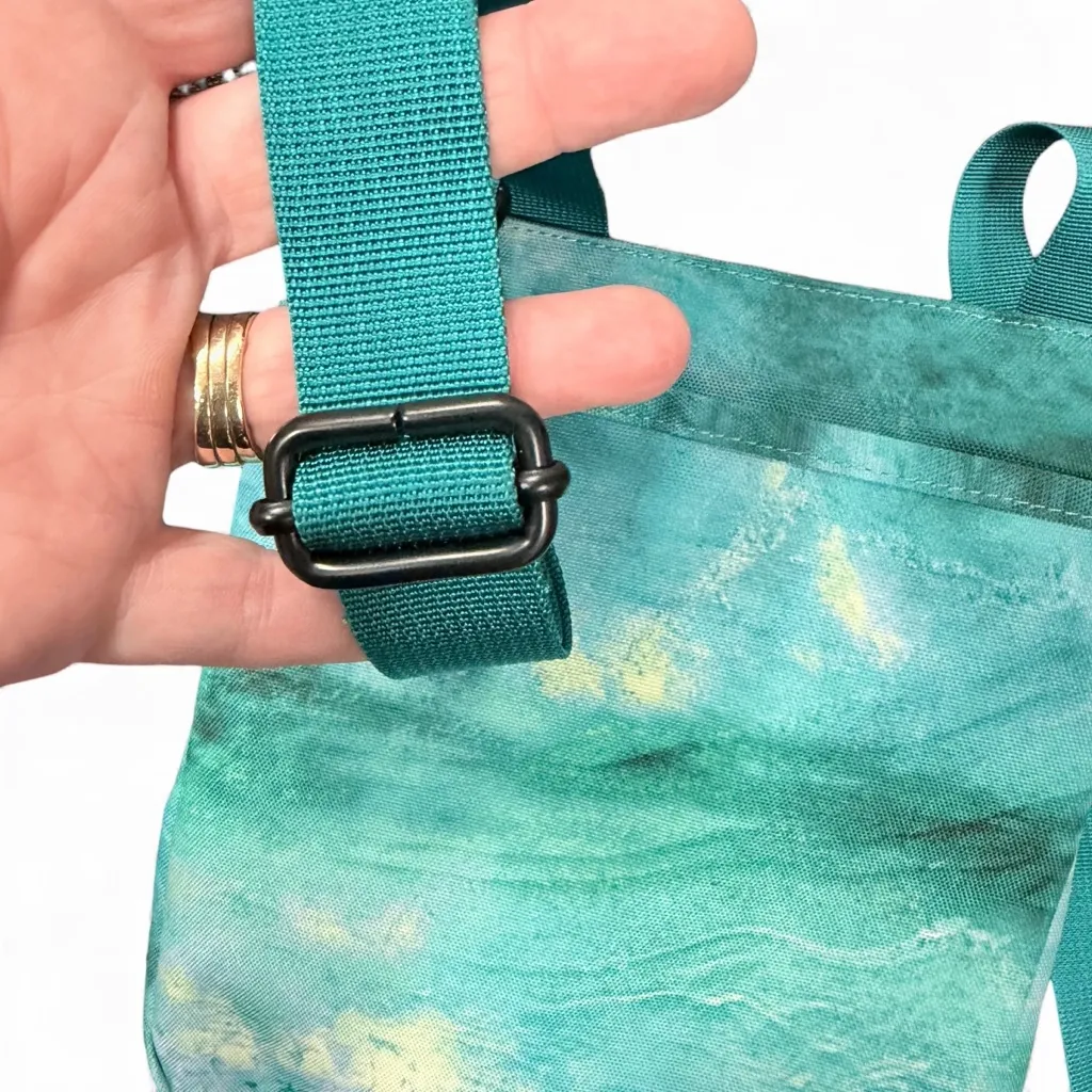 KAVU For Keeps Bag Vinyl Lining Adjustable Crossbody Strap Ocean Storm Colorway - Image 7