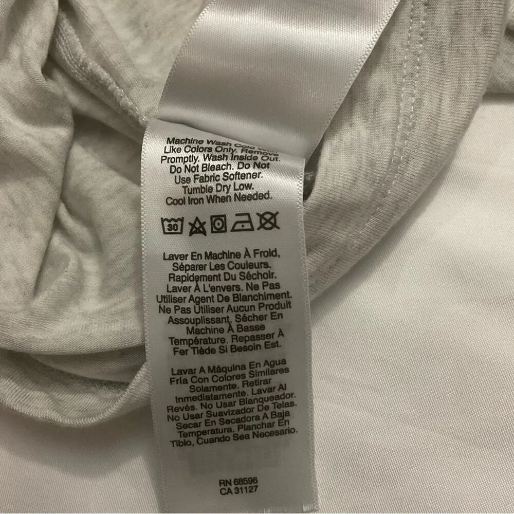 DKNY Gray Sport Shirt with Netted Back Detail L Sportswear Athleisure Sporty - Image 10