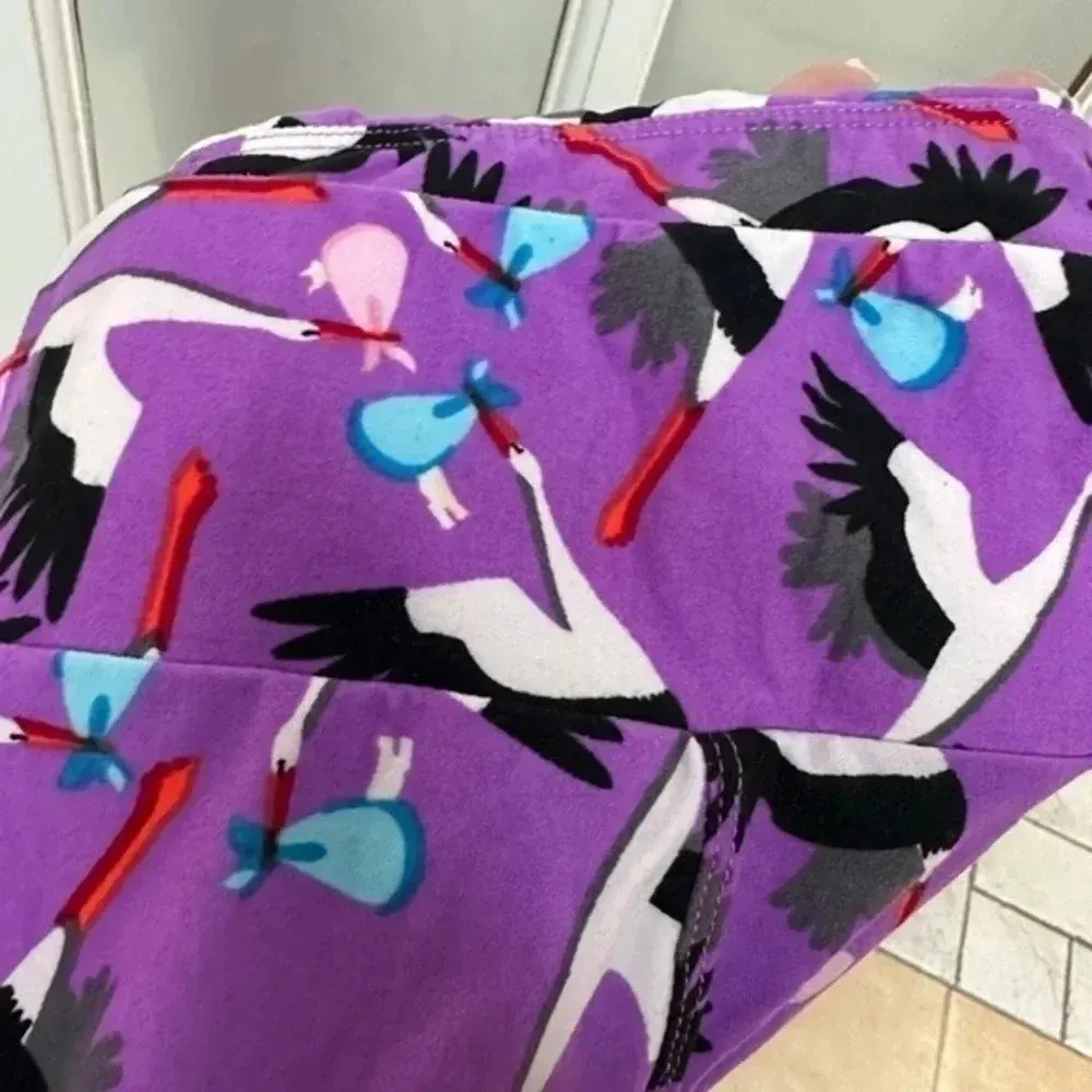 LuLaRoe | TC Tall & Curvy Purple Plus Size Stork Leggings Size 12-18 NWOT 1X XL - Image 3