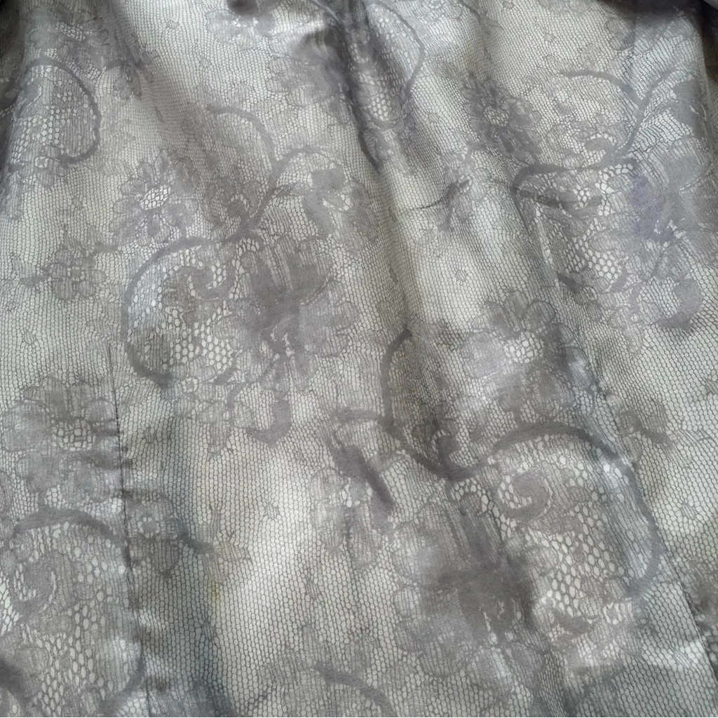 Worthington Vintage Lavender Metallic Blazer Jacket 100% Leather Single Button - Image 11