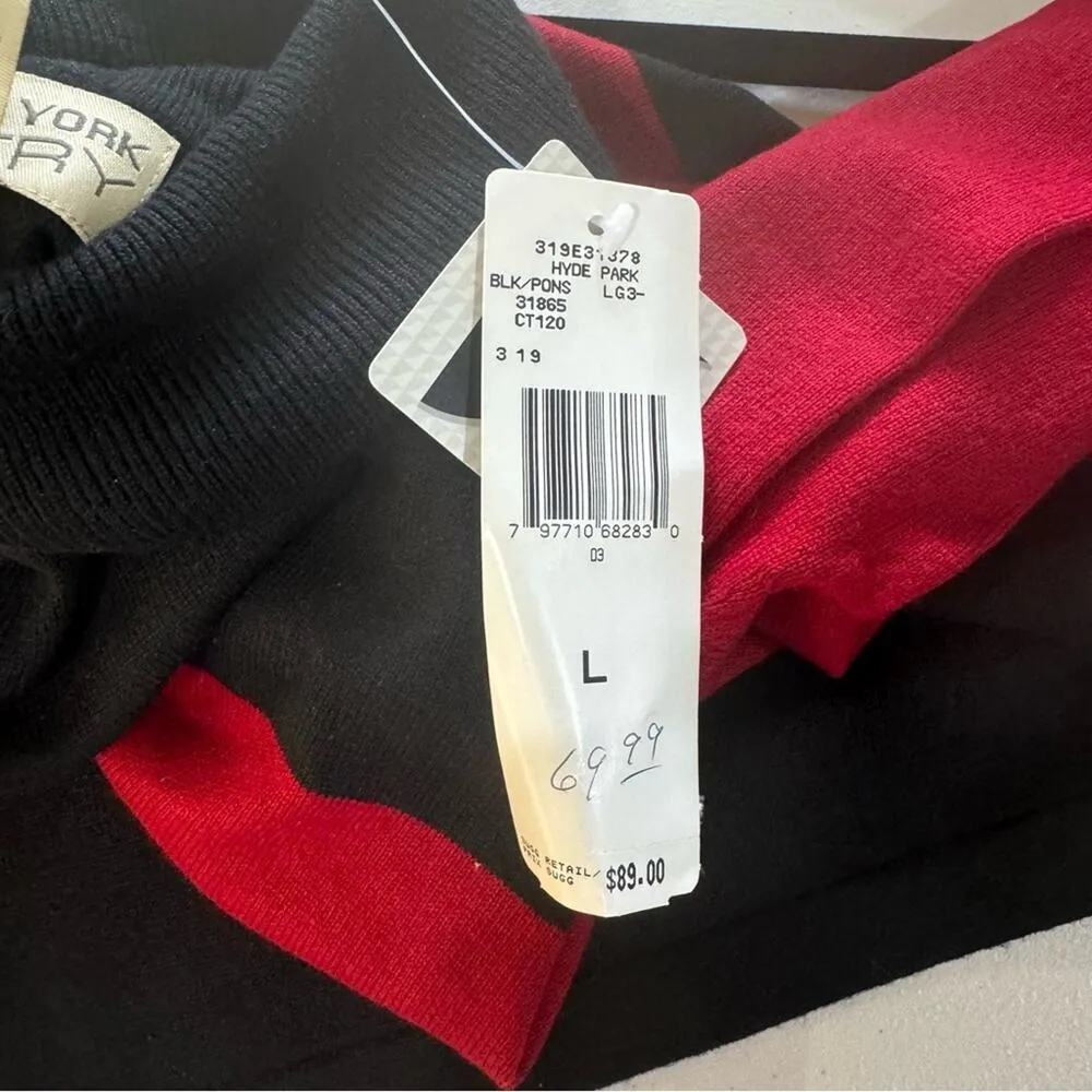 Jones New York Country Silk Wool Turtleneck Snowflake Sweater Women’s Size Large - Image 4