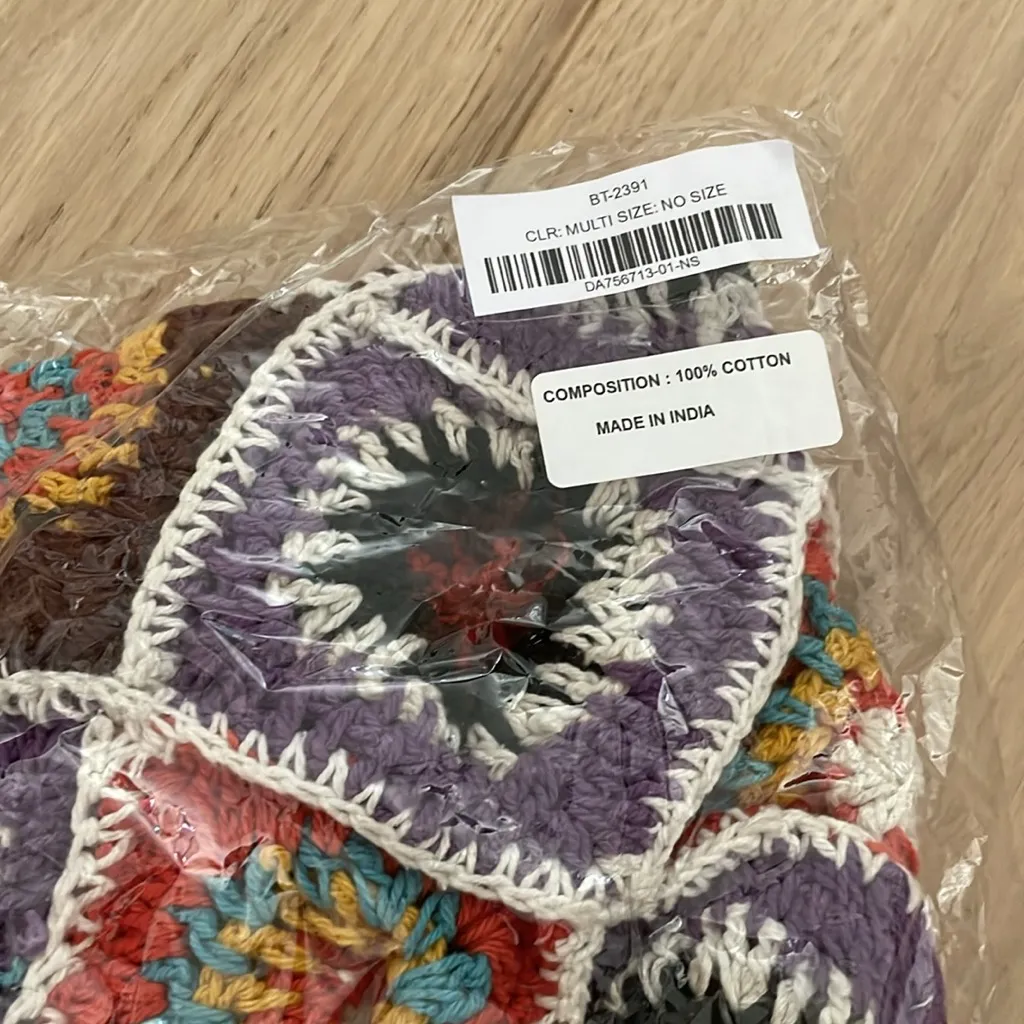 Lulus boho bae multicolored crochet tote Red - Image 6