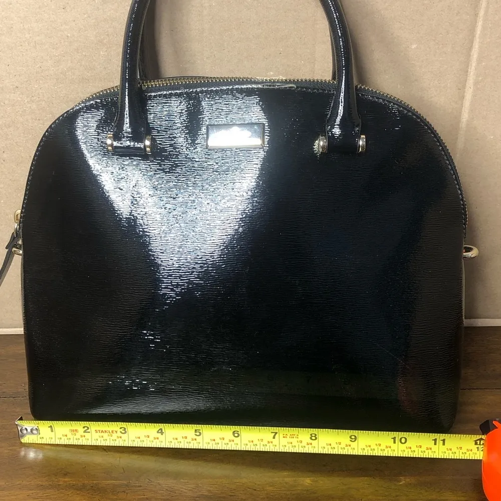 Electric Black Bixby Place Dome Shaped Satchel and Two Wallets - Image 5