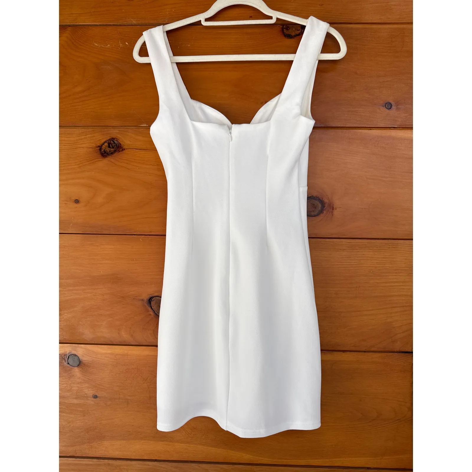 NWT Lulus Flawless Confidence White Cutout Bodycon Mini Dress Party Cocktail M - Image 4