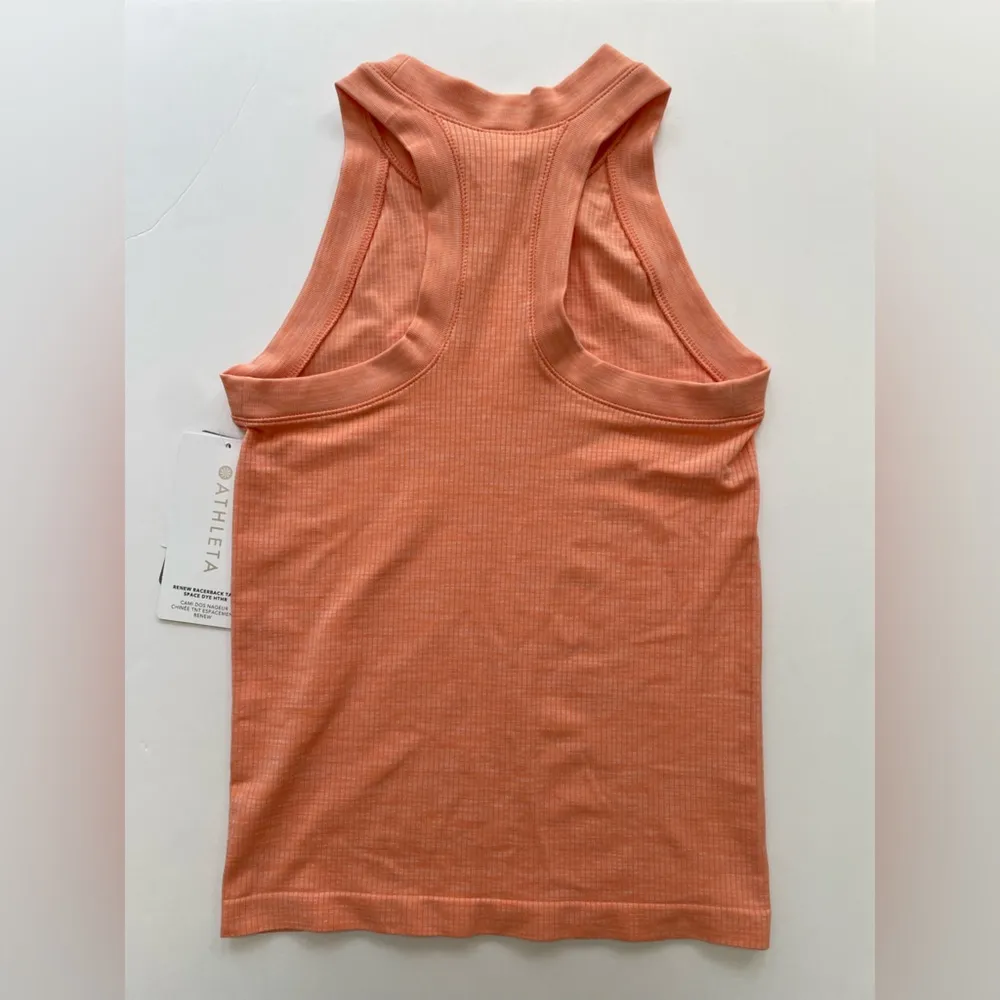 ATHLETA Renew Seamless Racerback Tank Sunset Glow Space Dye Heather Size XS NWT - Image 6